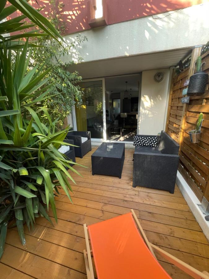 מונפלייה Agreable T2 Traversant Rdc Avec Terrasse + Balcon+ Parking 2 Places מראה חיצוני תמונה